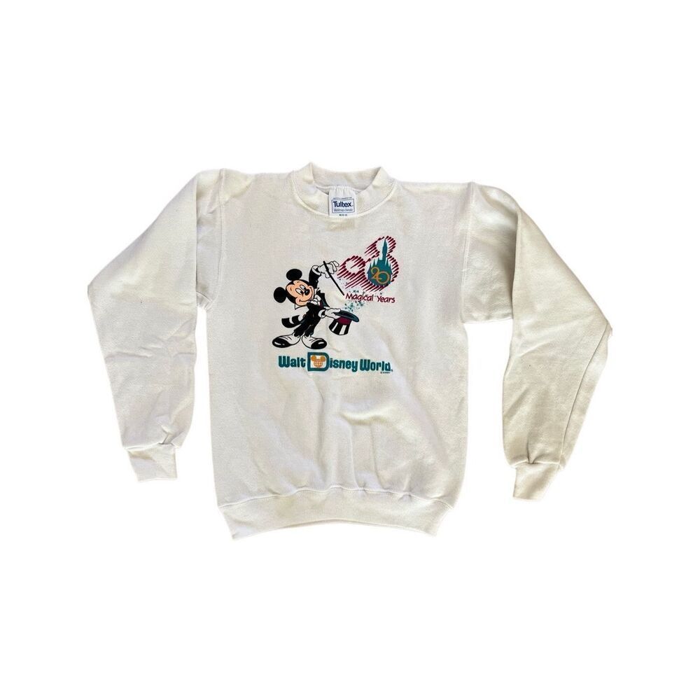 Disney World 90s Vintage Crewneck Sweatshirt Mickey Mouse 20 Magical Years kid M